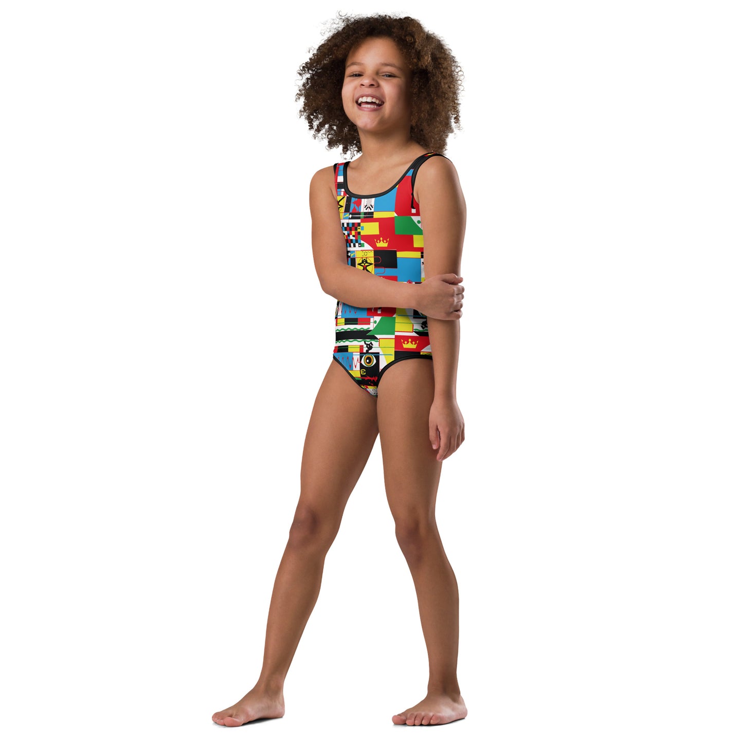 All-Over Print Kids Swimsuit CHANCE