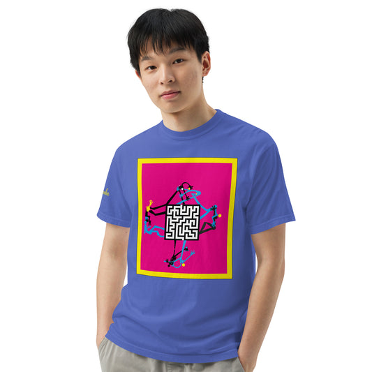 Men’s garment-dyed heavyweight t-shirt LABYRINTH (ref:mgdhts23g1049)